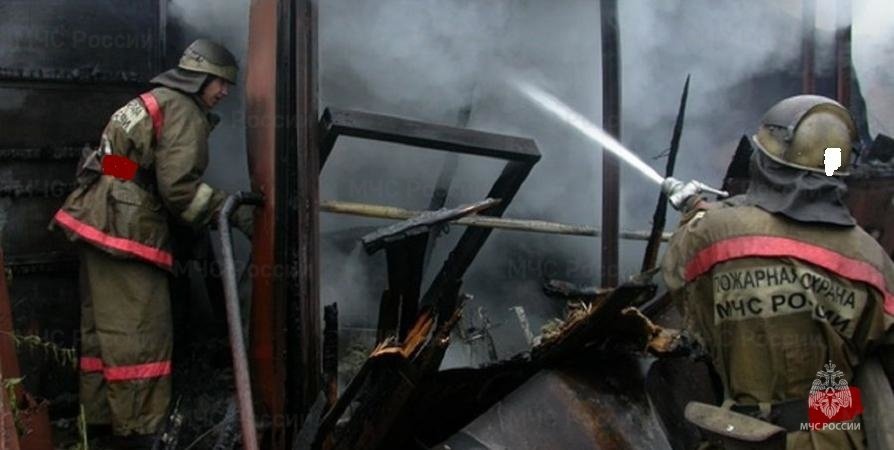 Пожар в Пономарёвском районе, село Борисовка